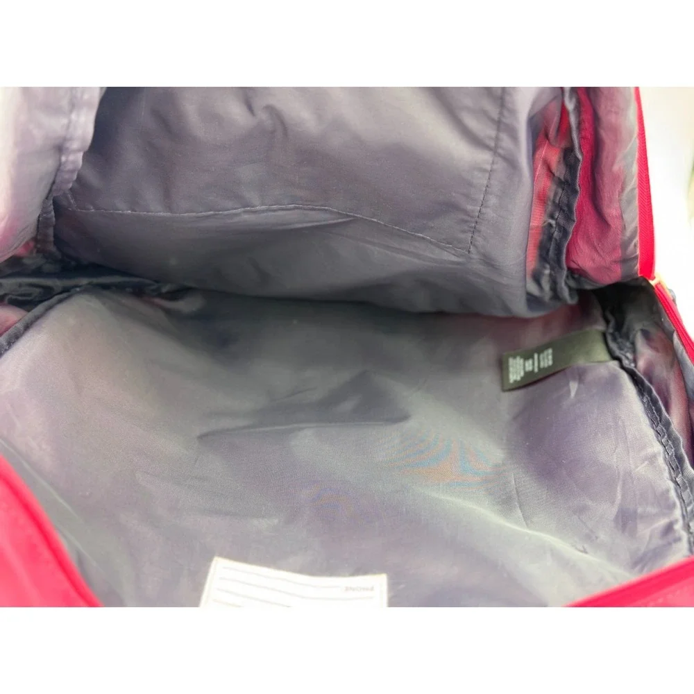 hilfiger Pink Blue White Backpack - 17 Inches - 3 Zipper Sections
